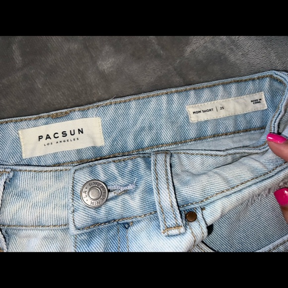 pacsun denim mom shorts - Picture 7 of 8